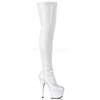 Pleaser - ADORE3000 Plateau Overknee Laarzen - Paaldans schoenen - Wit Product image